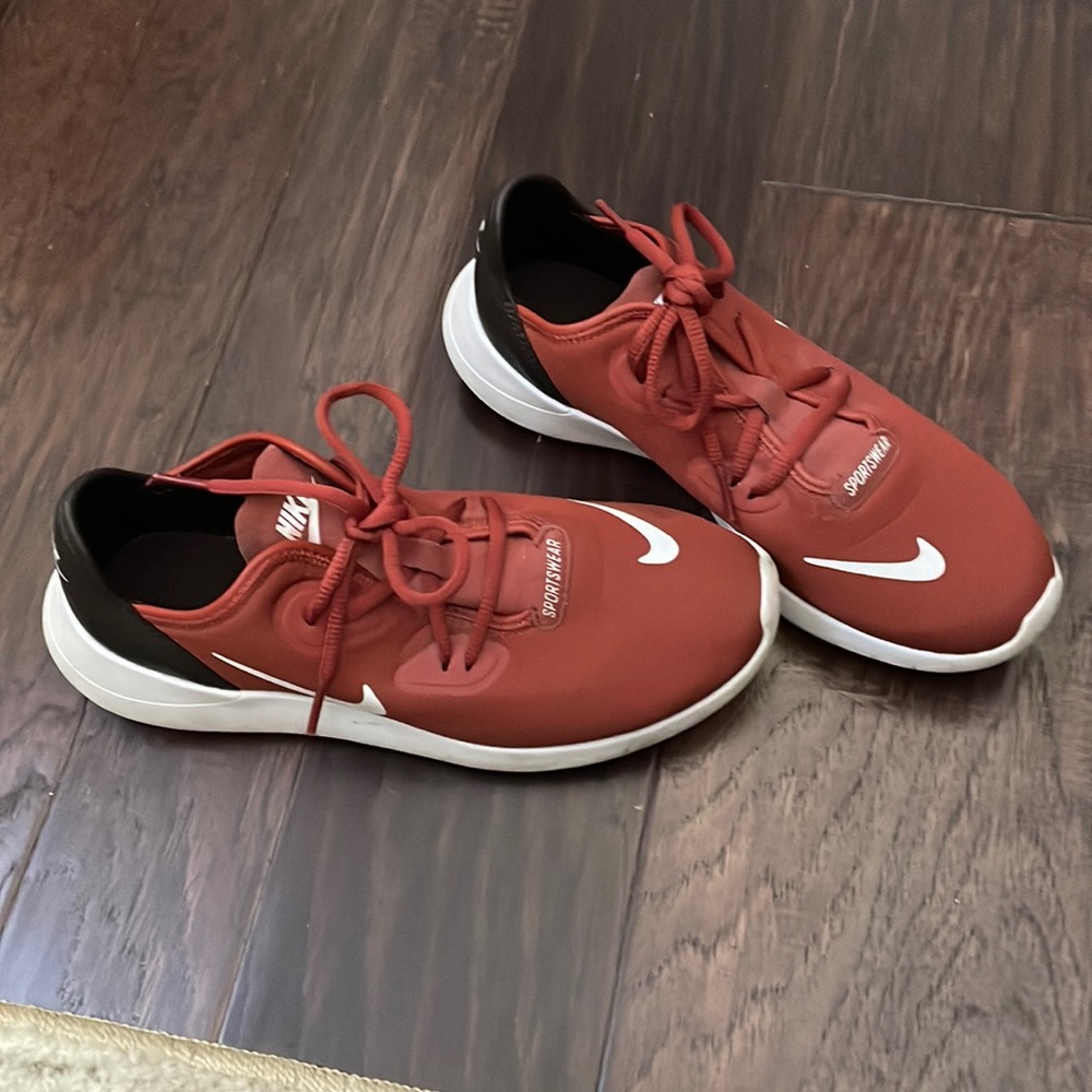 Burnt orange Nike sneakers